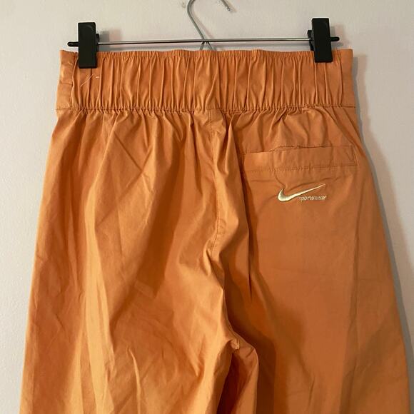Nike Orange Wide Leg Sweatpants High Rise Streetwear Women's size Small - Picture 7 of 13